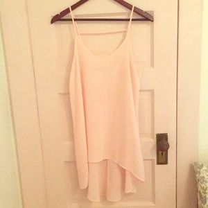 Pink high/low camisole